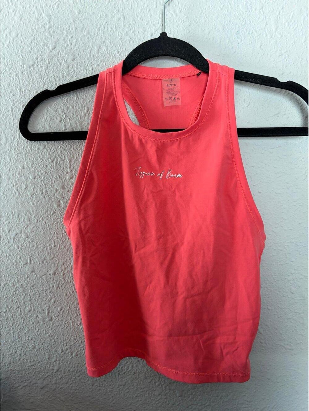 1st Phorm pink high neck waist length/cropped tank size S. Legion of Bloom